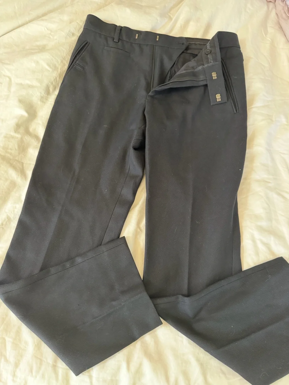 Gucci Men's Black Tailored Dress Pants